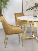 Mayette Upholstered Dining Side Chair Blue (Set of 2)