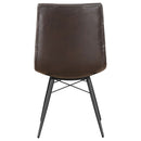 Aiken Upholstered Dining Side Chair Brown(Set of 4)