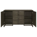 Kelly 3-drawer Storage Dining Sideboard Buffet Dark Grey