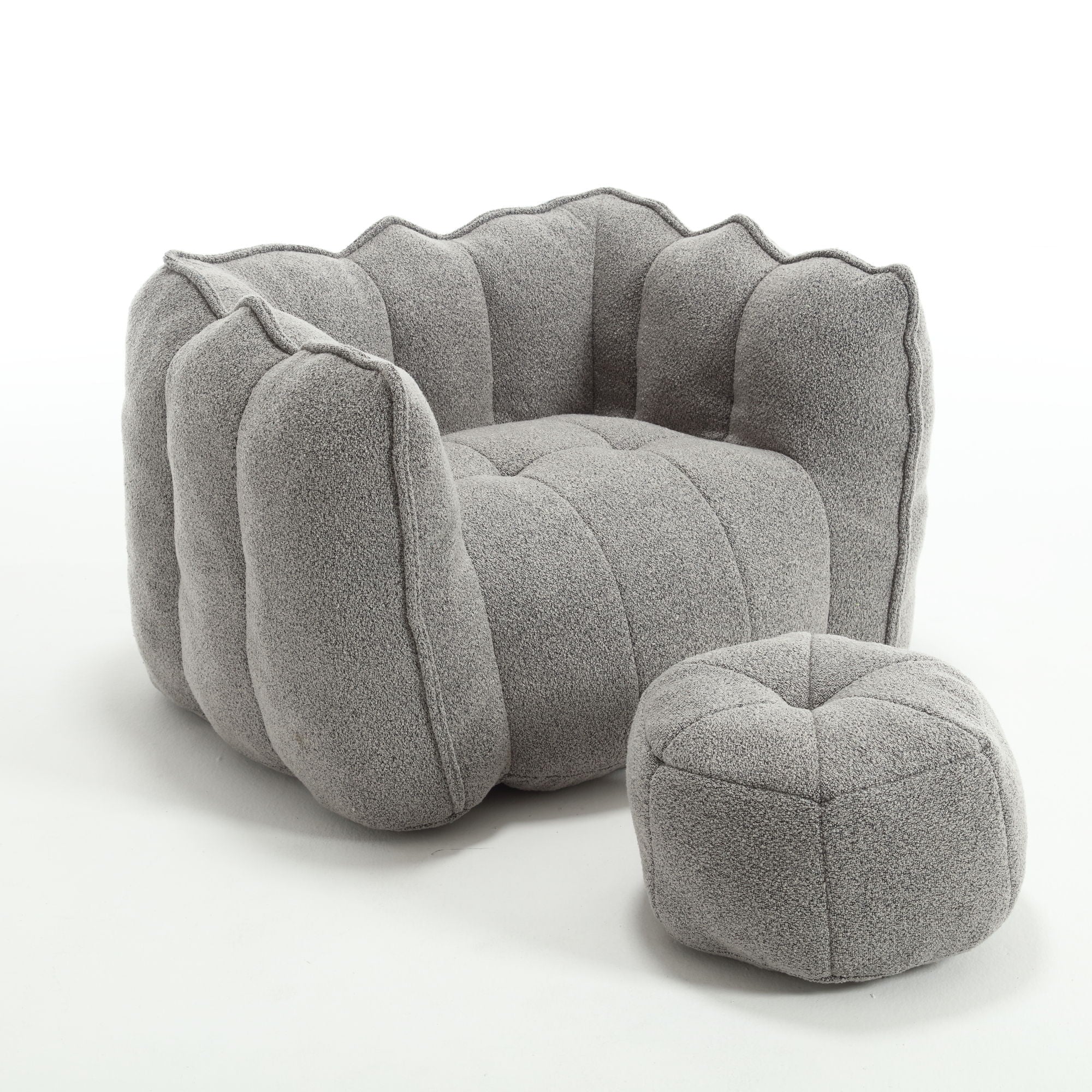 Soft Bean Bag Chair With High Resilient Foam