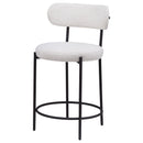 Viola Boucle Upholstered Counter Chair Cream (Set of 2)