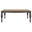 Bridget  Rectangular Dining Set Charcoal Sand Through