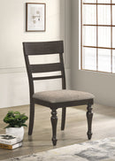 Bridget Wood Dining Side Chair Charcoal (Set of 2)