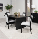 Brookmead  Extension Leaf Dining Table Set Black