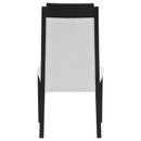 Brookmead Wood Dining Side Chair Ivory and Black (Set of 2)