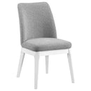 Carissa Upholstered Dining Side Chair Beige (Set of 2)