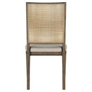 Matisse Woven Rattan Back Dining Side Chair Brown (Set of 2)
