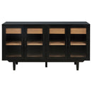 Middleton 4-door Sideboard Server with Dual Drawers Black