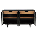 Middleton 4-door Sideboard Server with Dual Drawers Black
