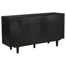 Middleton 4-door Sideboard Server with Dual Drawers Black