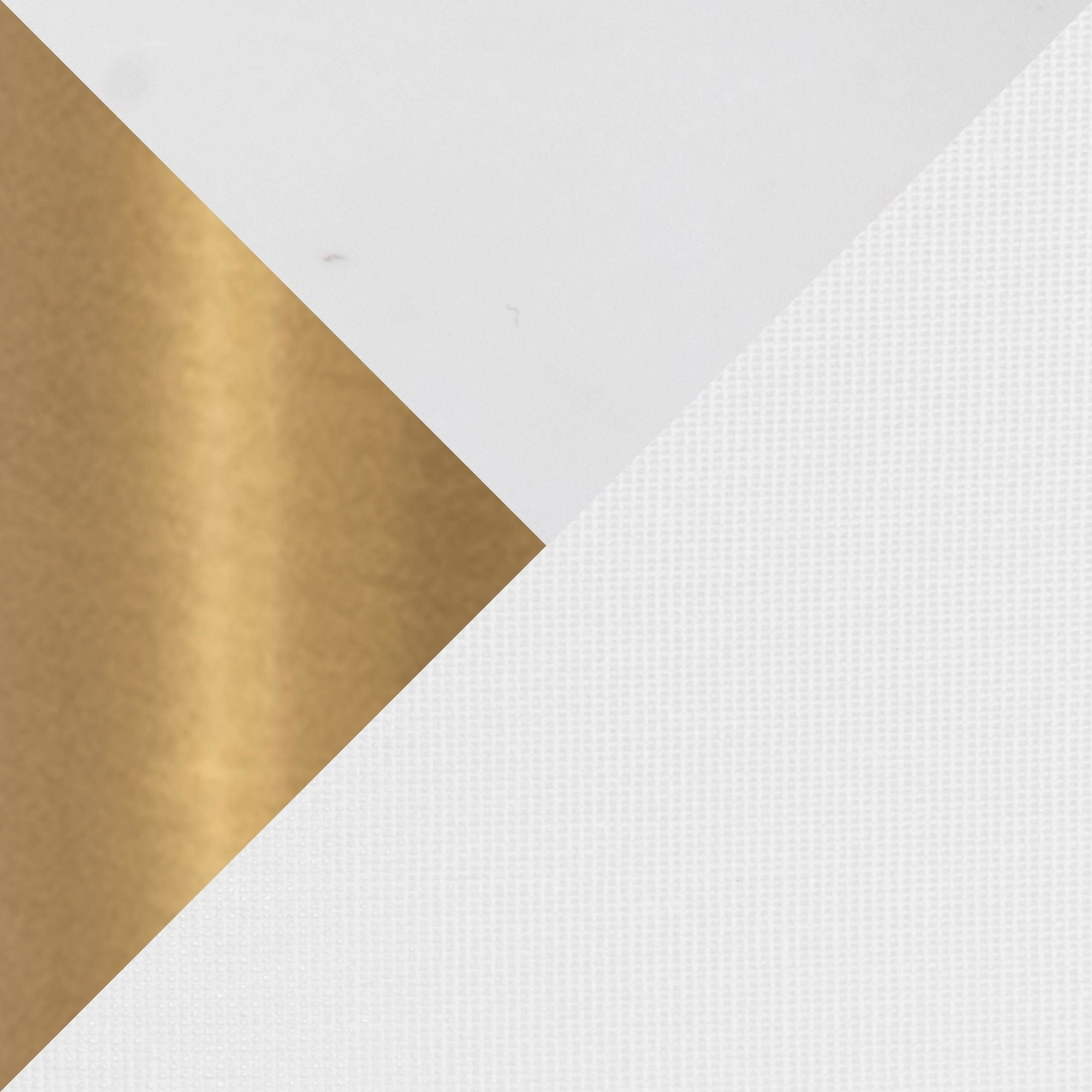 Leslie - Glam / Art Deco Floor Lamp - Gold / White