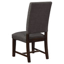 Twain Upholstered Dining Side Chair Beige (Set of 2)