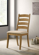 Dalila Wood Dining Side Chair Cappuccino (Set of 2)