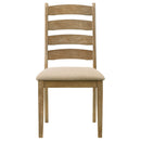 Dalila Wood Dining Side Chair Cappuccino (Set of 2)