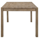 Scottsdale  Rectangular Dining Set Brown Washed