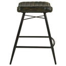 Bayu Leather Upholstered Bar Stool Antique Camel (Set of 2)