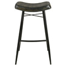 Bayu Leather Upholstered Bar Stool Antique Camel (Set of 2)