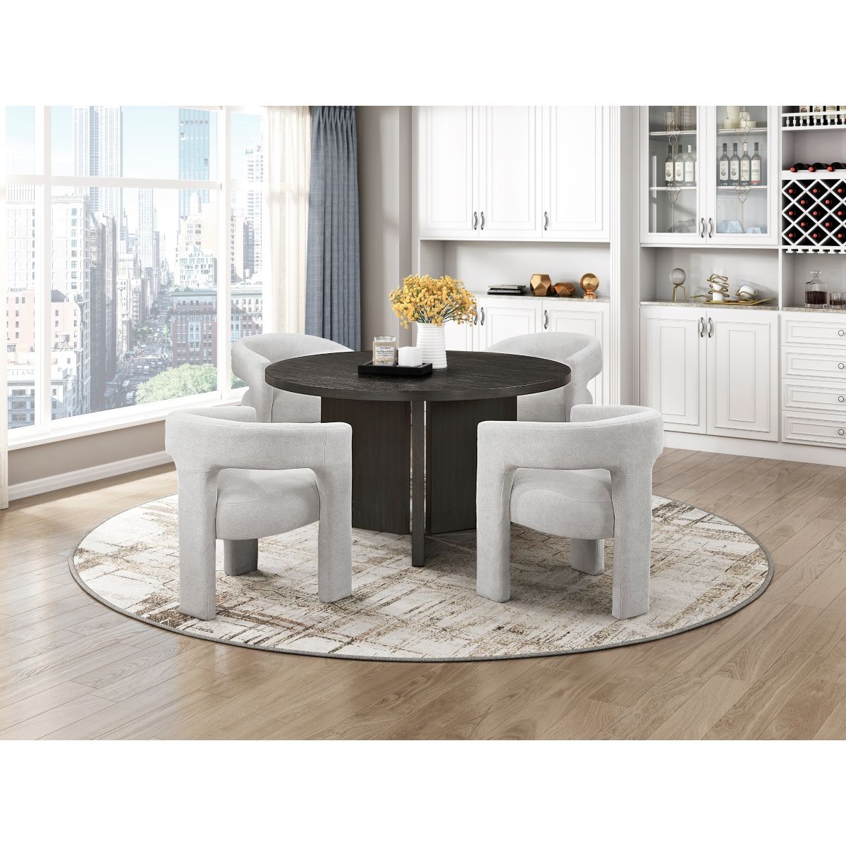 Marais - Round Dining Table - Black
