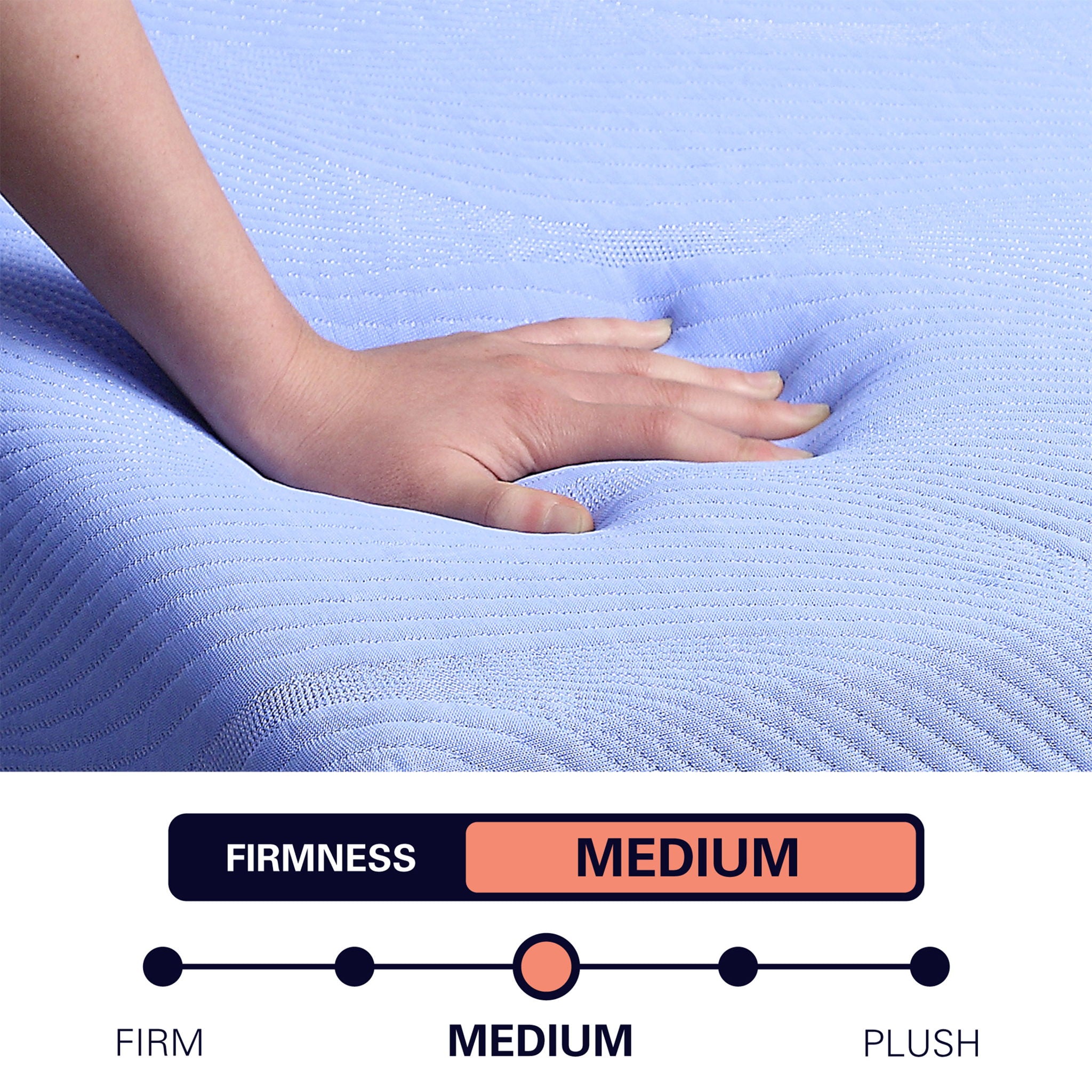 Refresh - 12" King Size Flex Head Latex Foam Hybrid Mattress And Adjustable Base Bundle - Blue