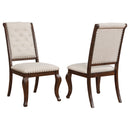Brockway Upholstered Dining Chair Barley Brown (Set of 2)