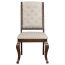 Brockway Upholstered Dining Chair Barley Brown (Set of 2)