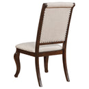 Brockway Upholstered Dining Chair Barley Brown (Set of 2)