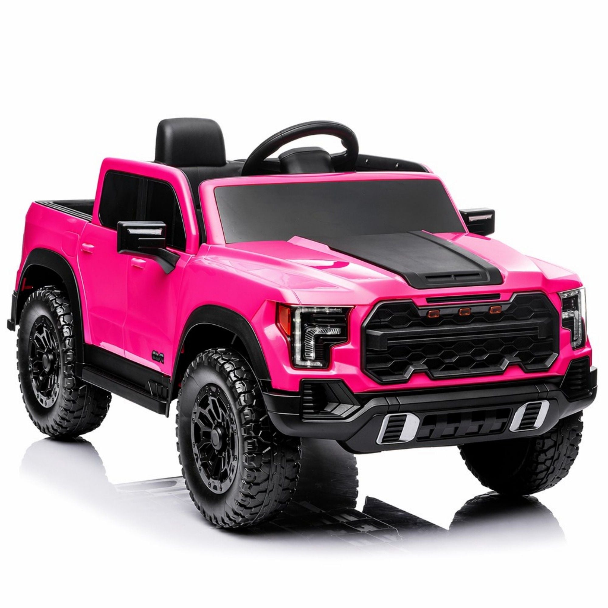 12V Kids Ride On Car With Remote Control, 4 Wheel Shock Absorption, Multifunctional Music Player Perfect Gift For Toddlers - Pink