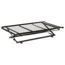 Eden Metal  Pop Up Trundle Bed Black