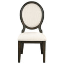Twyla  60-inch Round Wood Dining Table Set Dark Cocoa