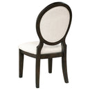 Twyla  60-inch Round Wood Dining Table Set Dark Cocoa