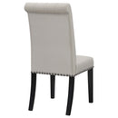 Alana Velvet Upholstered Dining Arm Chair Brown