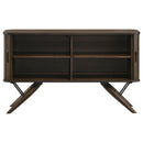 Wes 2-door Sideboard Buffet Storage Cabinet Dark Walnut