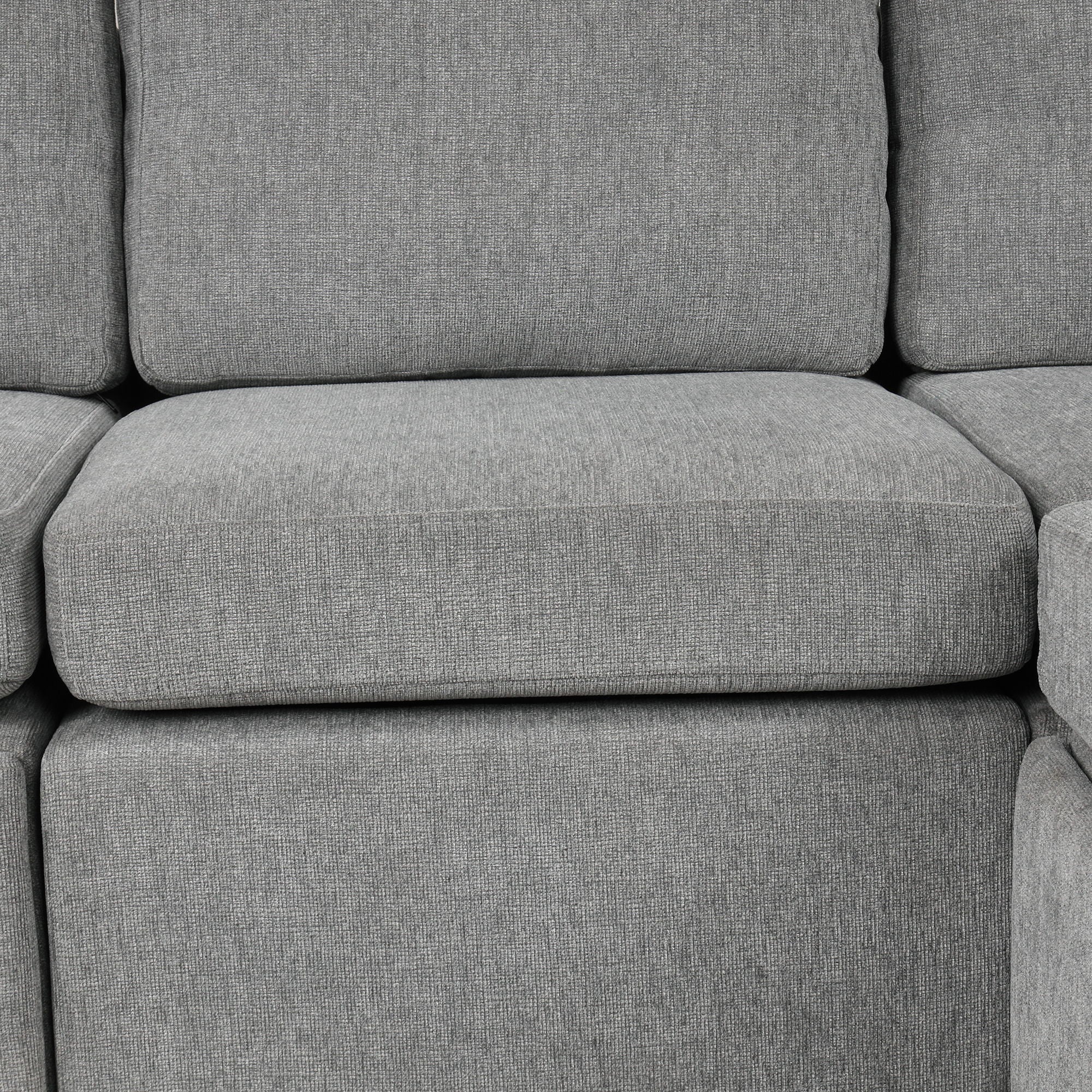 Modern 2 Seater Loveseat Sofa With Pull-Out Bed, Fabric, Built-In USB Ports & Cup Holders