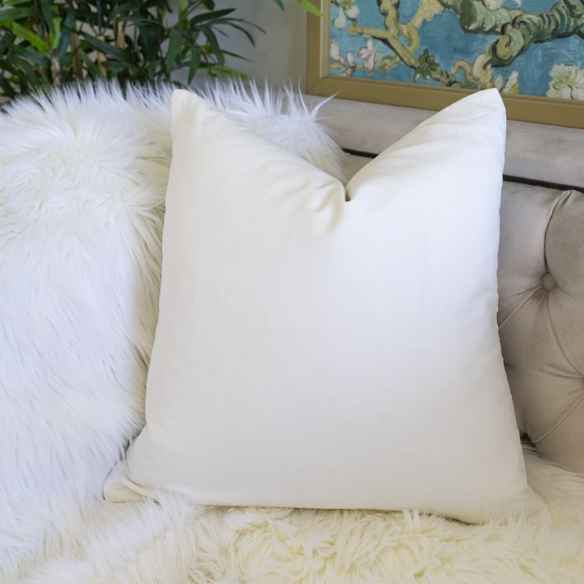 Autumn Vibes Leaf Accent Pillow