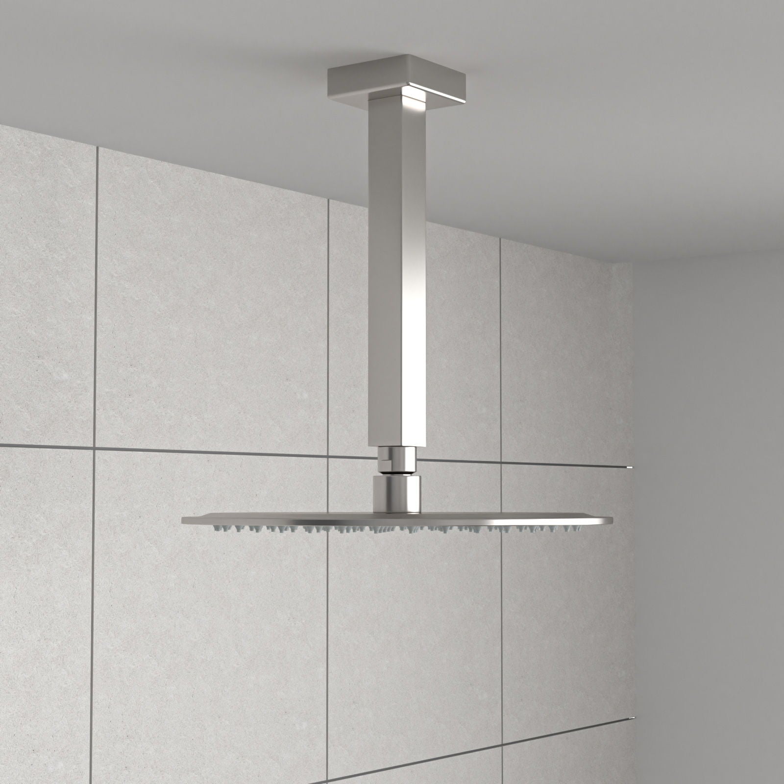 Premium 8" Ceiling Mounted Shower Arm With Flange