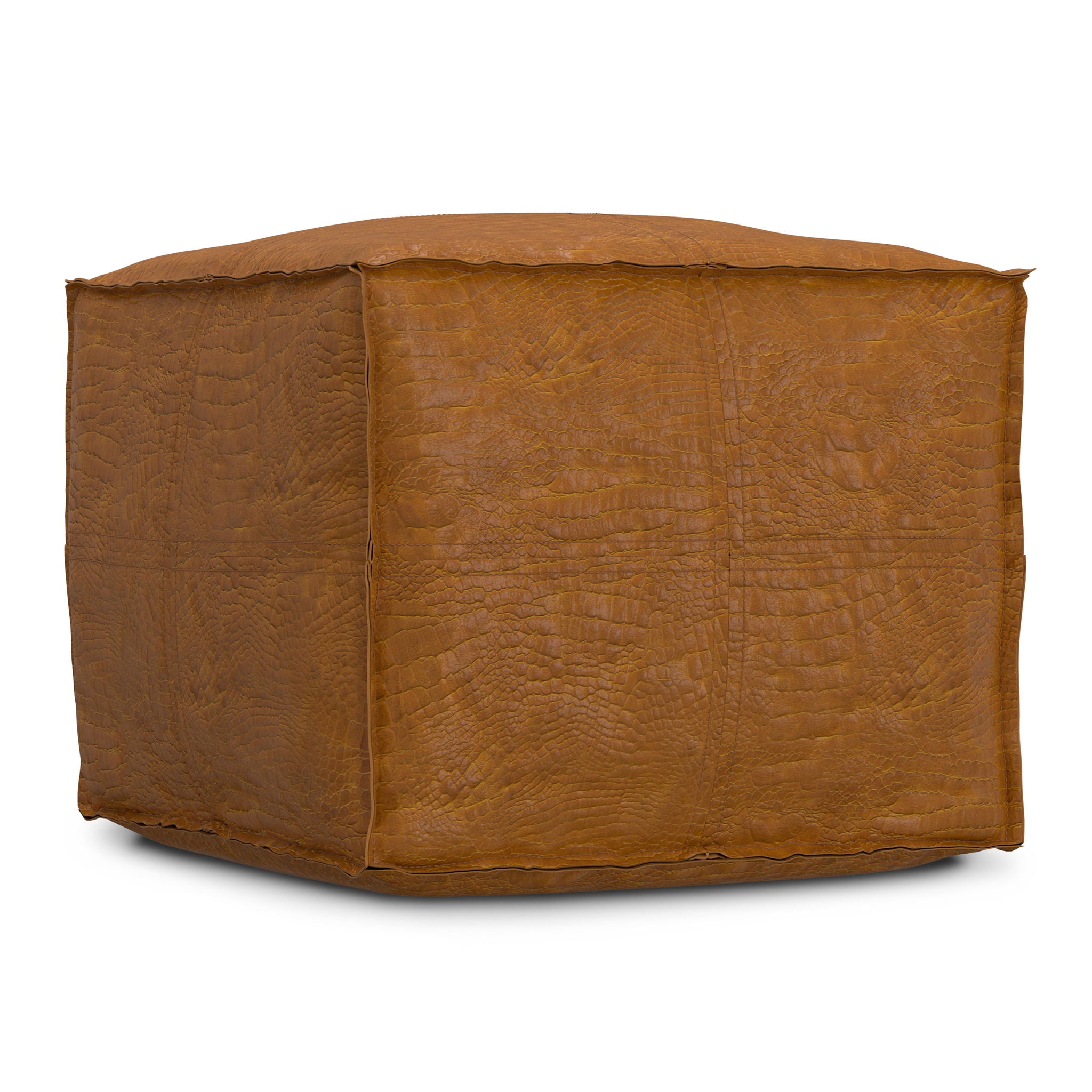 Brody - Square Pouf - Tan