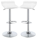 Bidwell Upholstered Adjustable Bar Stool Black (Set of 2)