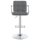 Palomar Adjustable Height Bar Stool Black / White and Chrome