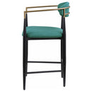 Tina Fabric Upholstered Bar Chair Green (Set of 2)