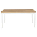 Andrews Round Wood Dining Room Table Set Light Ash