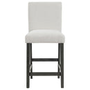 Alba Boucle Upholstered Counter Chair White (Set of 2)