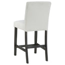Alba Boucle Upholstered Counter Chair White (Set of 2)