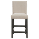 Alba Boucle Upholstered Counter Chair White (Set of 2)