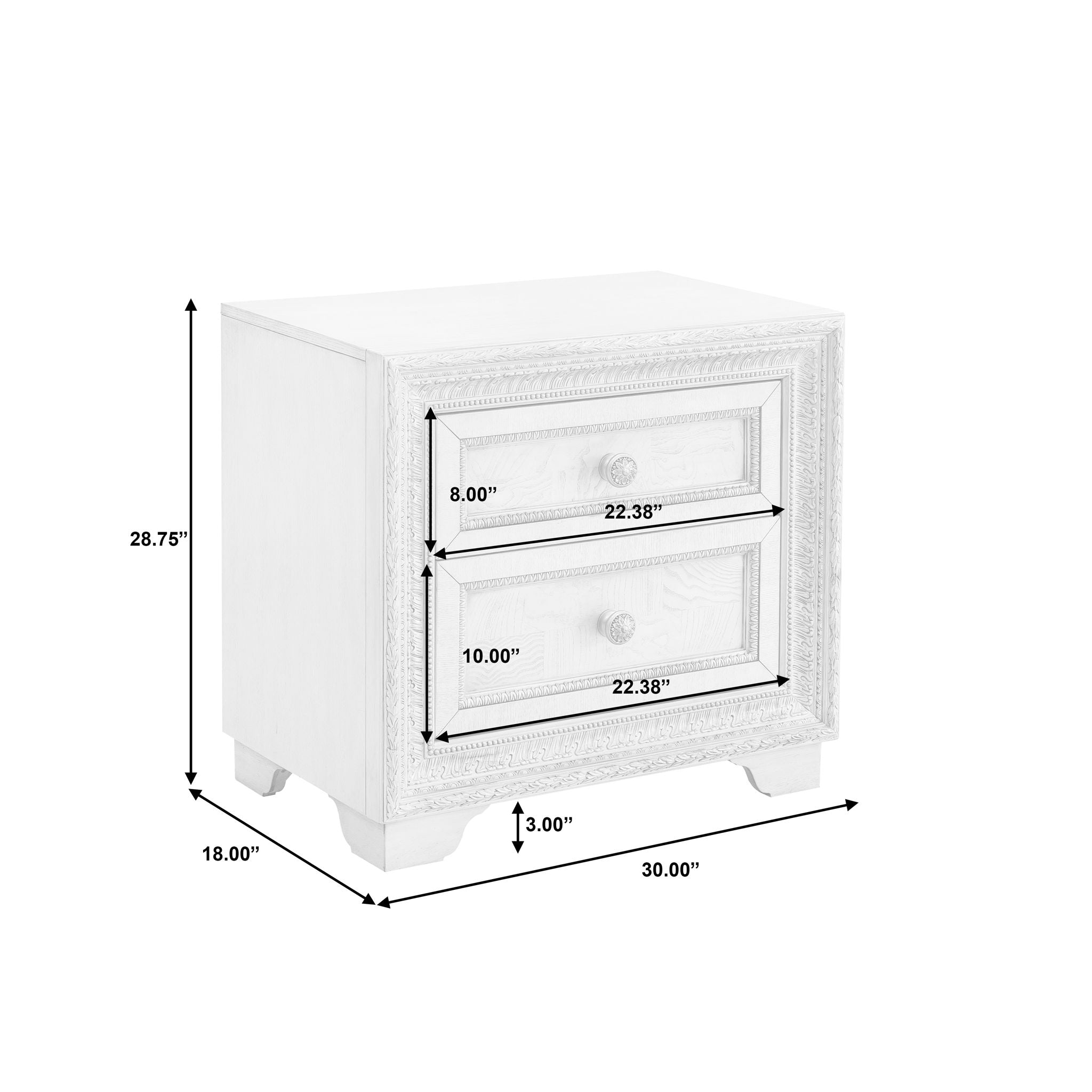 Camila - 2 Drawer Nightstand - Natural