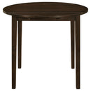 Bucknell  Round Drop Leaf Dining Table Set Cappuccino