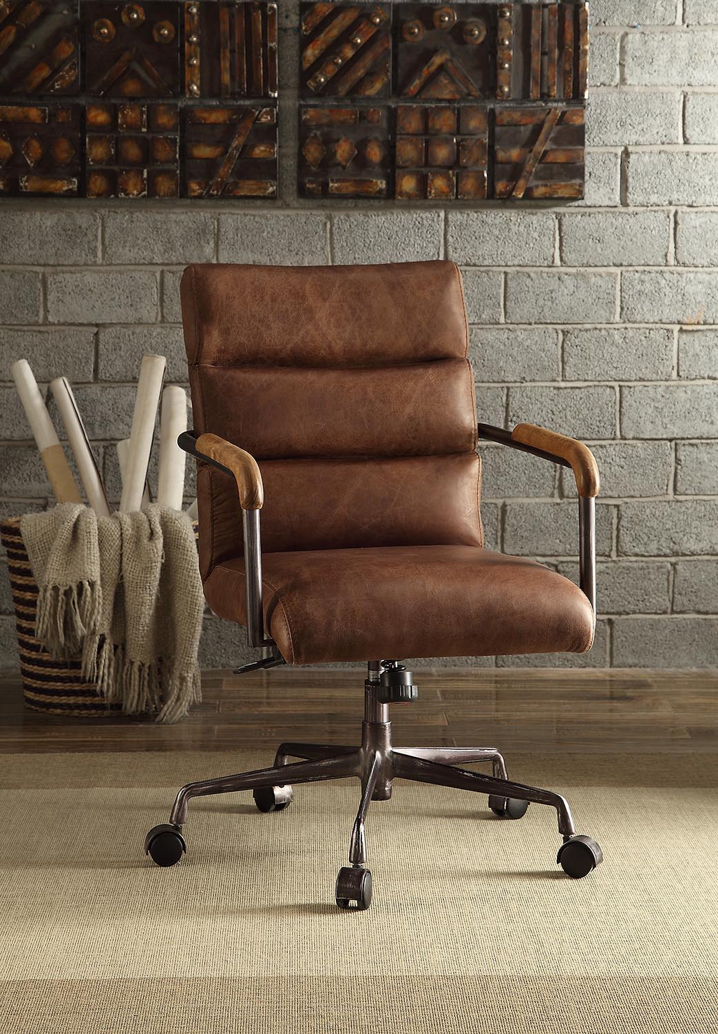 Harith - Retro Top Grain Office Chair