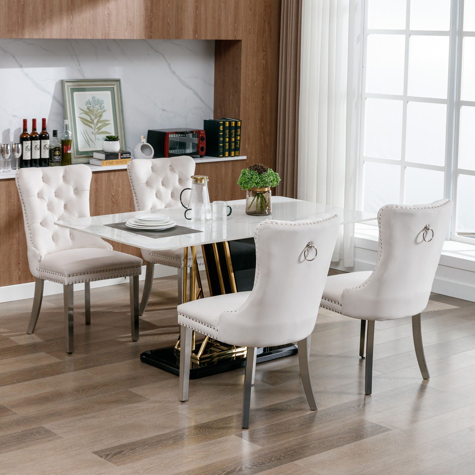 Nikki - Contemporary Upholstered Dining Chair (Set of 2)