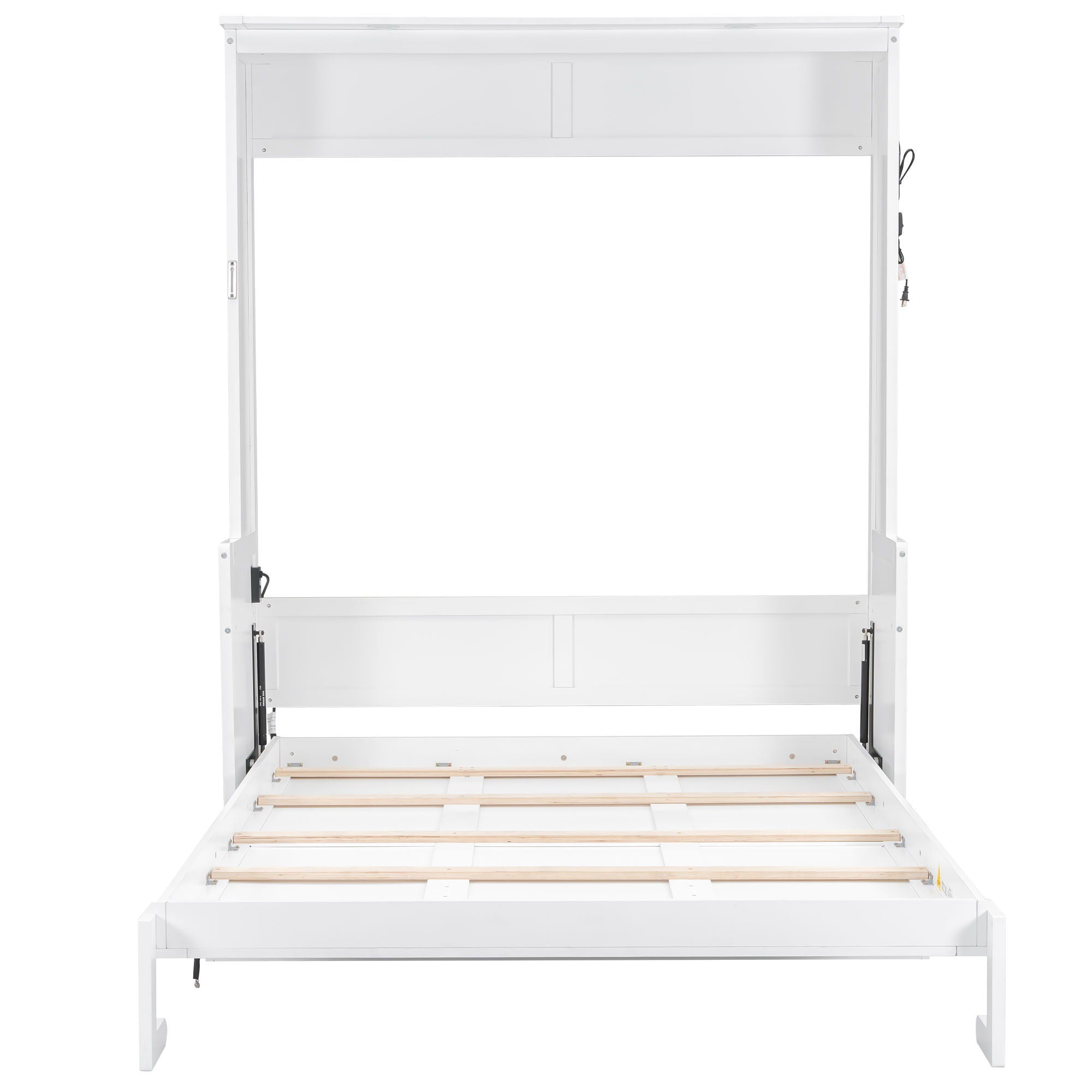 Murphy Bed With Desk, LED Lights And USB Charging Station