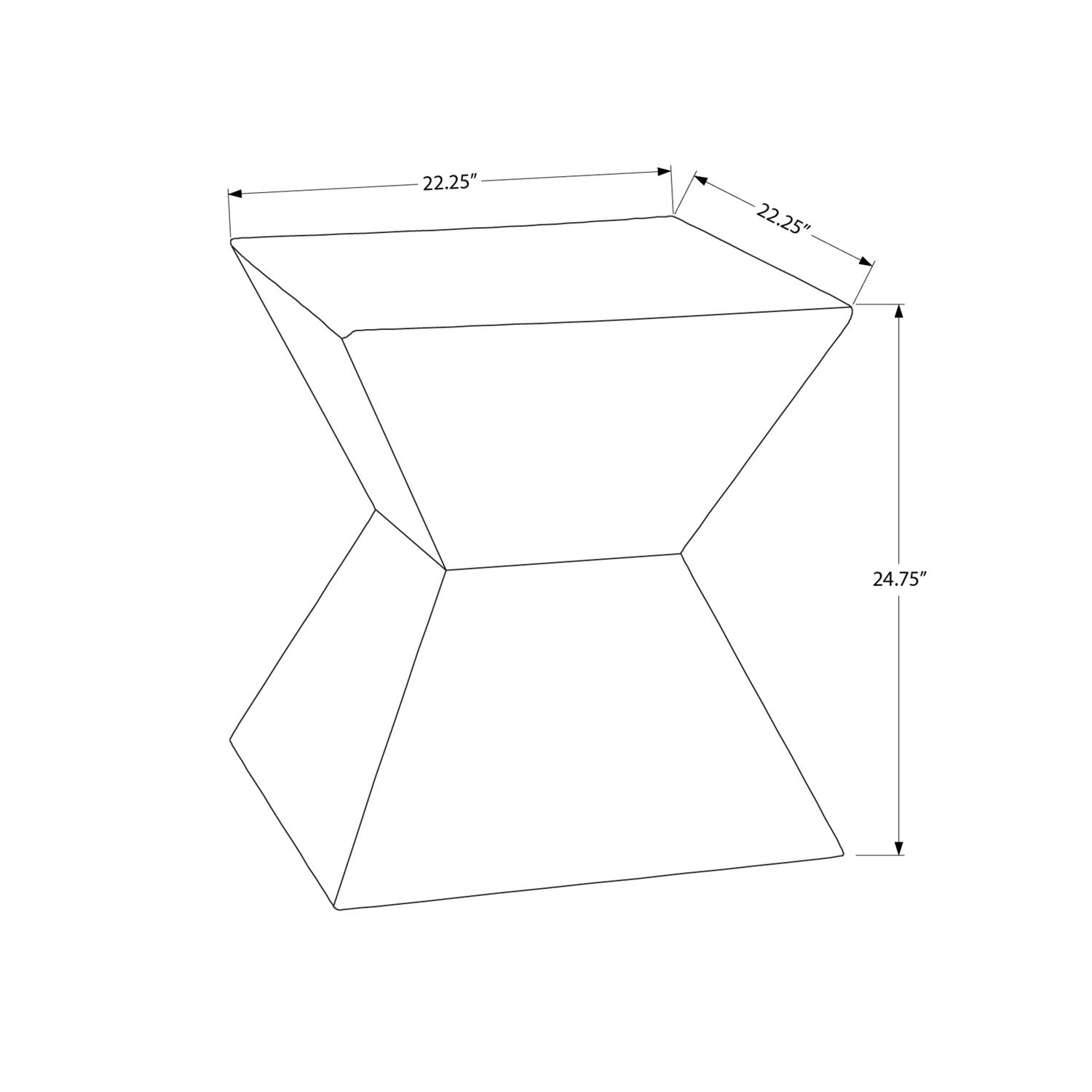 Contemporary Accent Table For Indoor Or Outdoor Use
