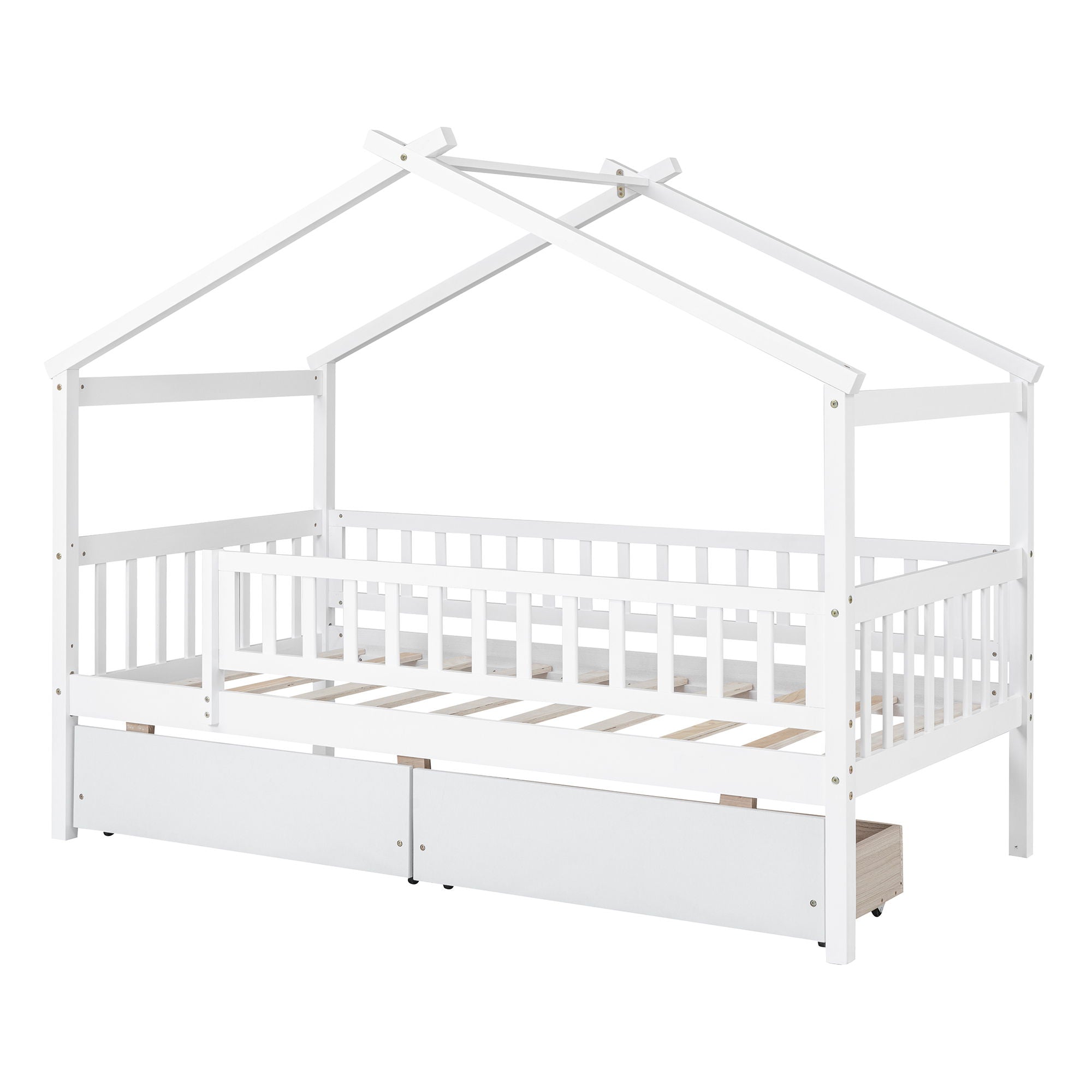 House Bed With 2 Drawers